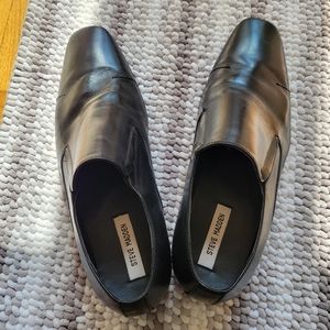Steve Madden men's black leather dress shoes in size 10.5